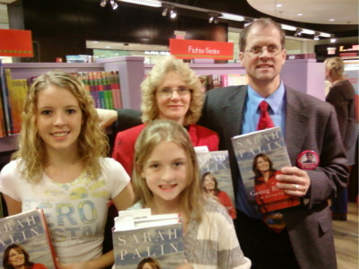 Family at Sarah P book signing